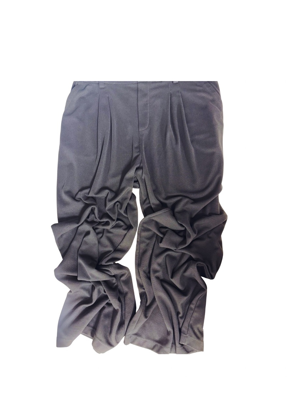 Halara size Large black textured slack pull on comfort wide leg - Picture 4 of 7